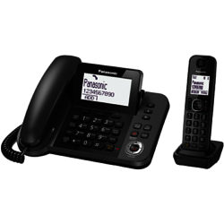 Panasonic KX-TGF320EM Combo Phones and Answering Machine with Nuisance Call Blocker, Single DECT